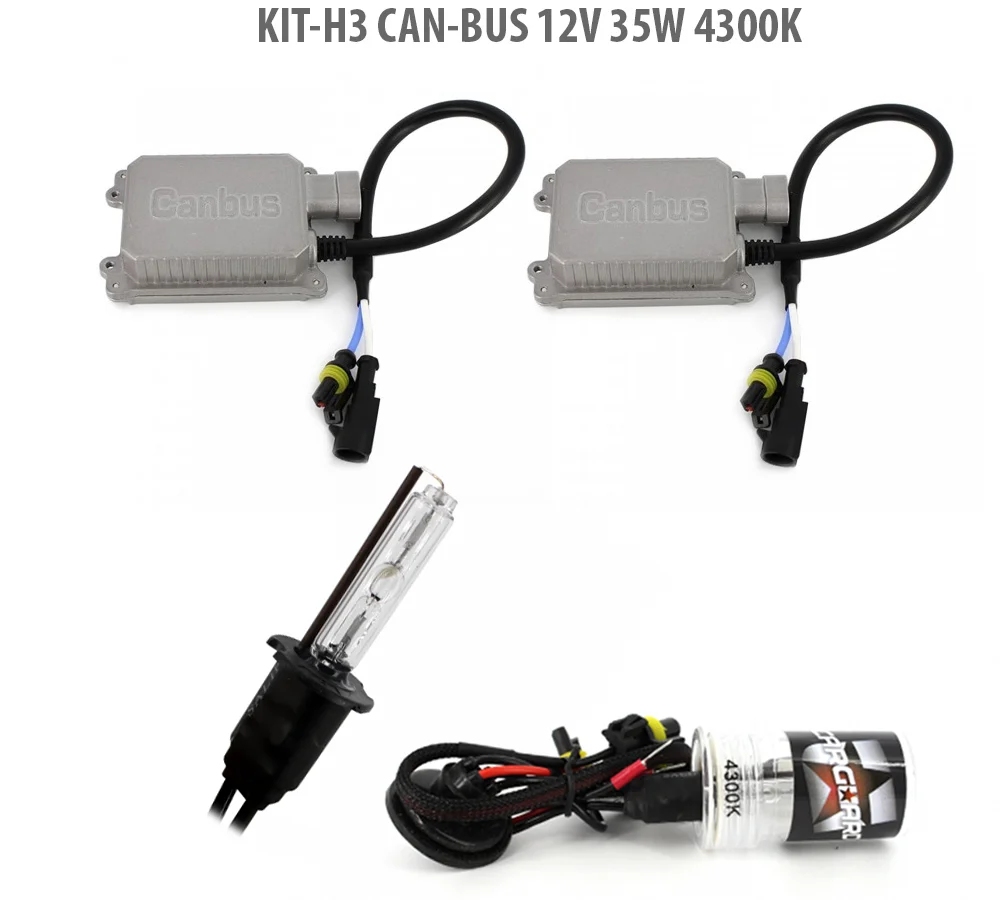 Kit Xenon H3 Carguard CAN-BUS, lumina 4300K, 35W, 12V