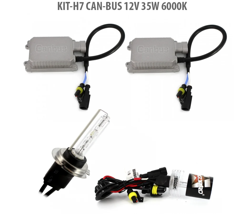 Kit Xenon H7 Carguard CAN-BUS, lumina 6000K, 35W, 12V