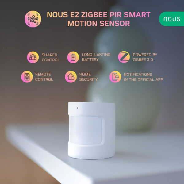 Senzor Smart de Miscare PIR NOUS E2, ZigBee - imagine 2