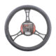 Husa volan auto Carguard, negru/albastru PRO, piele ecologica, 38 cm