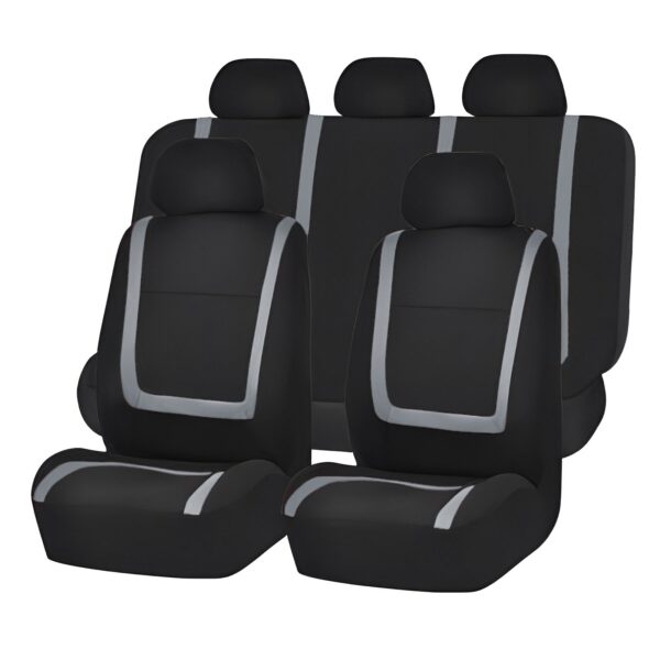 Huse universale scaune auto Carguard, poliester, gri - imagine 1
