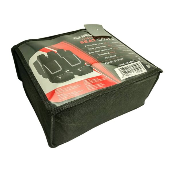 Huse universale scaune auto Carguard, poliester, gri - imagine 5