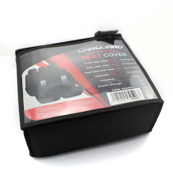 Huse universale scaune auto Carguard, poliester, negre - imagine 6