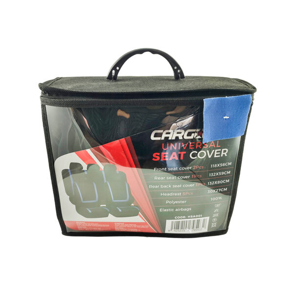 Huse universale scaune auto Carguard, poliester, albastre - imagine 4