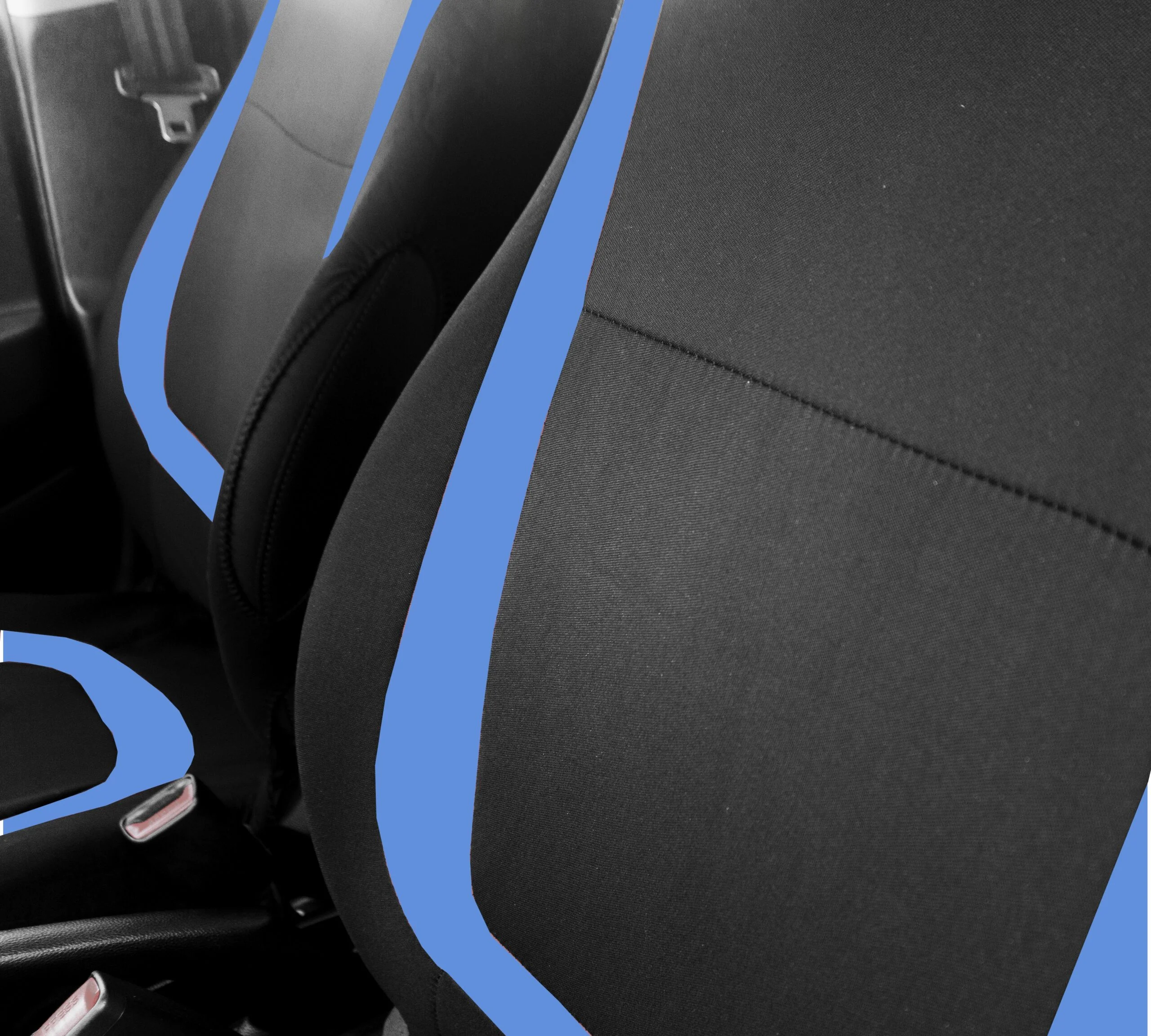 Huse universale scaune auto Carguard, poliester, albastre