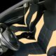 Huse universale scaune auto Carguard, Elegance, poliester, negru + bej - imagine 2