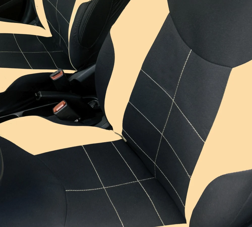 Huse universale scaune auto Carguard, Elegance, poliester, negru + bej