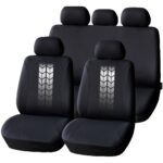Huse universale scaune auto Carguard, poliester, negre