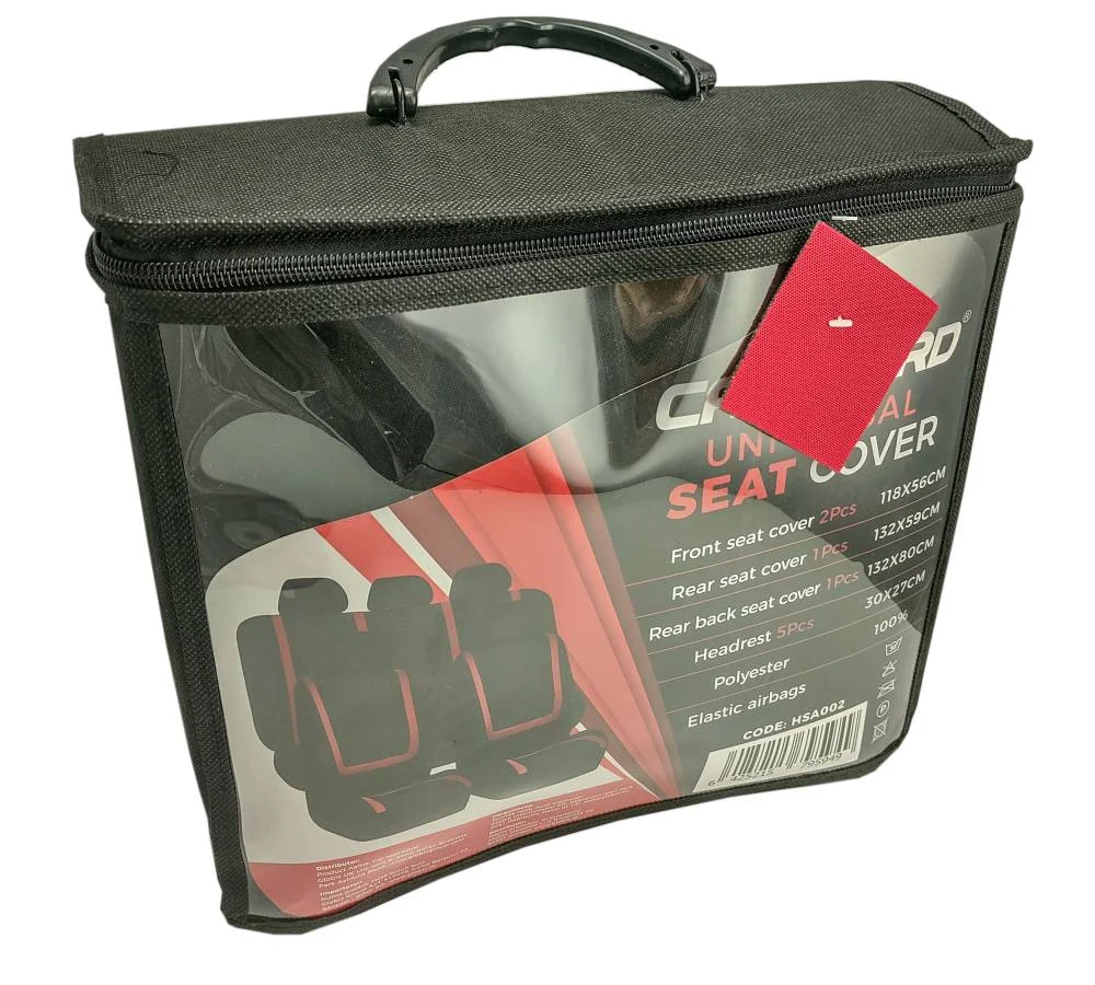 Huse universale scaune auto Carguard, poliester, rosii