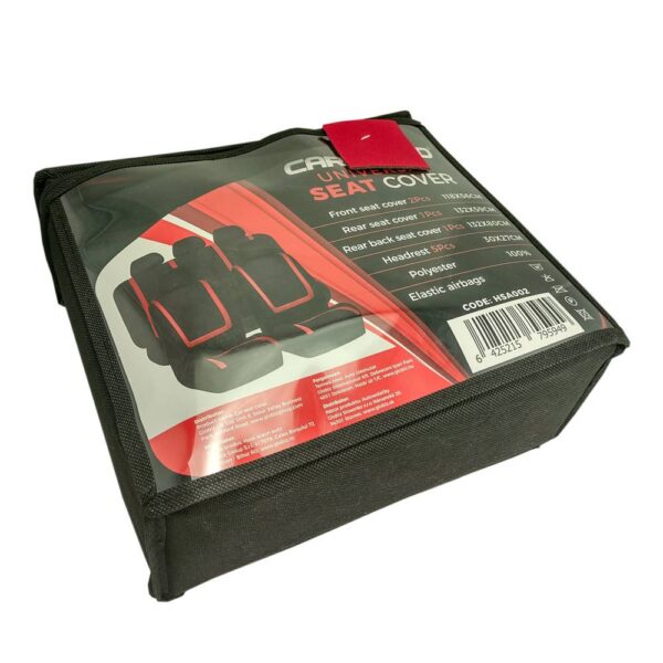 Huse universale scaune auto Carguard, poliester, rosii - imagine 5