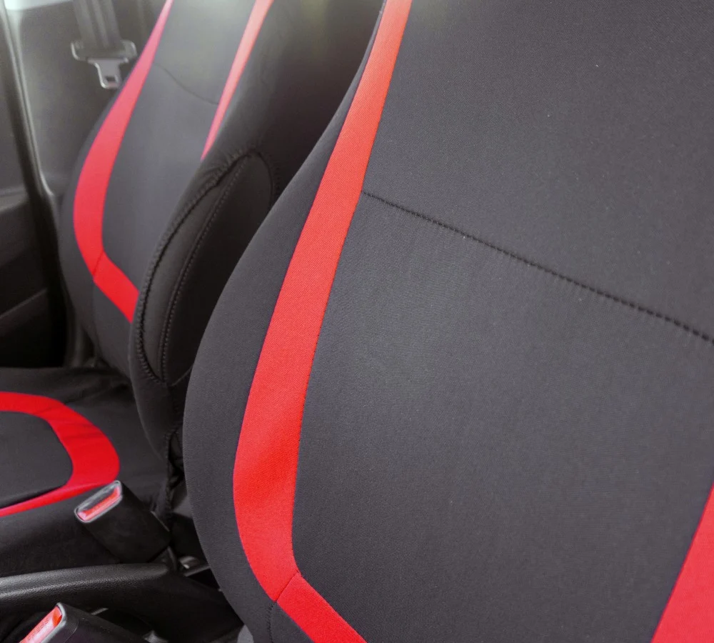 Huse universale scaune auto Carguard, poliester, rosii