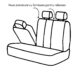 Huse universale premium scaune auto Carguard, rosu + negru, poliester, suport lombar - imagine 7