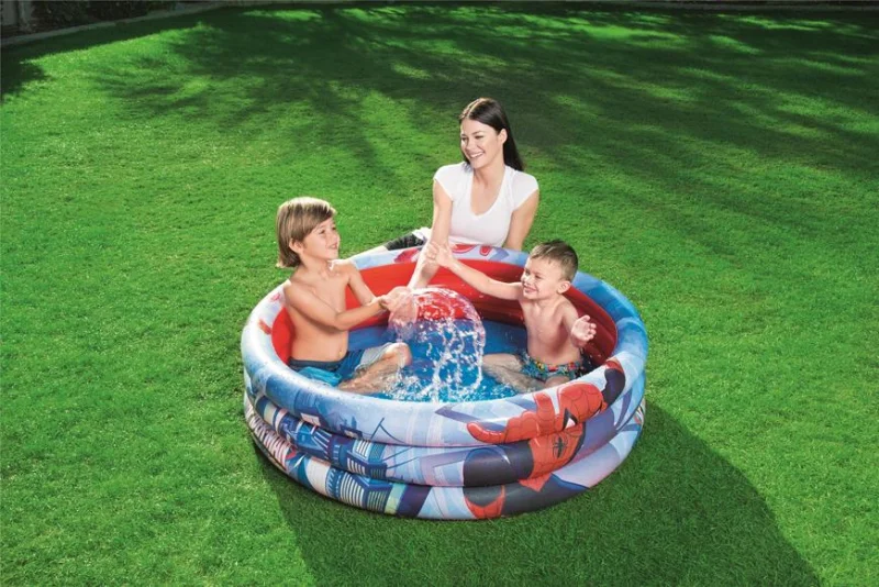 Piscina gonflabila pentru copii, rotunda, 122x30 cm, Bestway Spider-Man 1 Piscina gonflabila pentru copii, rotunda, 122x30 cm, Bestway Spider-Man