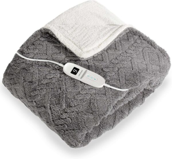 incalzitor-picioare-cecotec-heatconfort-100-w-3-niveluri-de-temperatura-oprire-automata-copie-772407.jpg Patura Electrica Cecotec HeatConfort ThermalBlanket, Protectie impotriva supraincalzirii, Cronometru, 160 x 130 cm, 160W, 9 niveluri, Gri - imagine 1