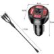 Incarcator auto 4 x USB cu cablu 3 in 1, Quick Charge 3.0, porturi multiple, compatibil universal, Negru - imagine 5