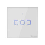 Intrerupator Smart  cu Touch WiFi + RF 433 Sonoff T2 EU TX, (3 canale)