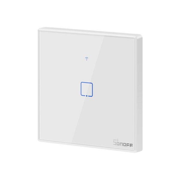 Intrerupator Smart  cu Touch WiFi + RF 433 Sonoff T2EU1C TX, (1 canal) - imagine 3