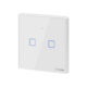 Intrerupator Smart  cu Touch WiFi + RF 433 Sonoff T2 EU TX, (2 canale) - imagine 2