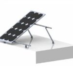 Kit montaj panouri solare Globiz, 2 panouri, unghi reglabil 15-30°, rezistenta vant 162 km/h