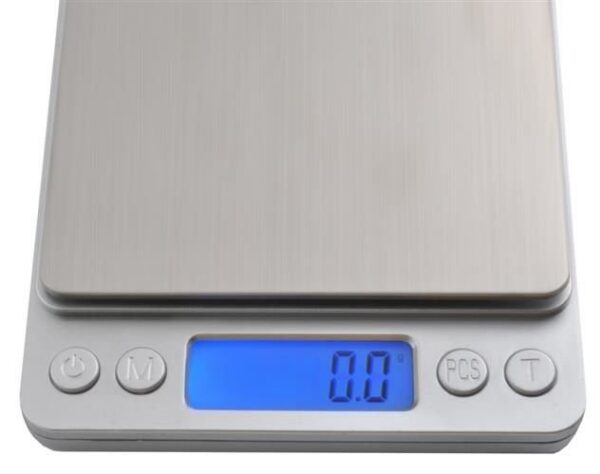 Cantar de bucatarie de mare precizie cu 2 boluri de masurare, scara de referinta 1g, display LCD iluminat, functie Tara - imagine 5