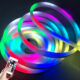 Kit furtun luminos LED SMD RGB Waaterproof, telecomanda, lungime 5 m, alimentare priza - imagine 2