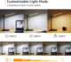 Lampa de birou LED Lepro PR310002 control Touch, 3 moduri, 9W, 750 Lumeni, Negru - imagine 2