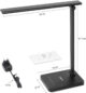 Lampa de birou LED Lepro PR310002 control Touch, 3 moduri, 9W, 750 Lumeni, Negru - imagine 7