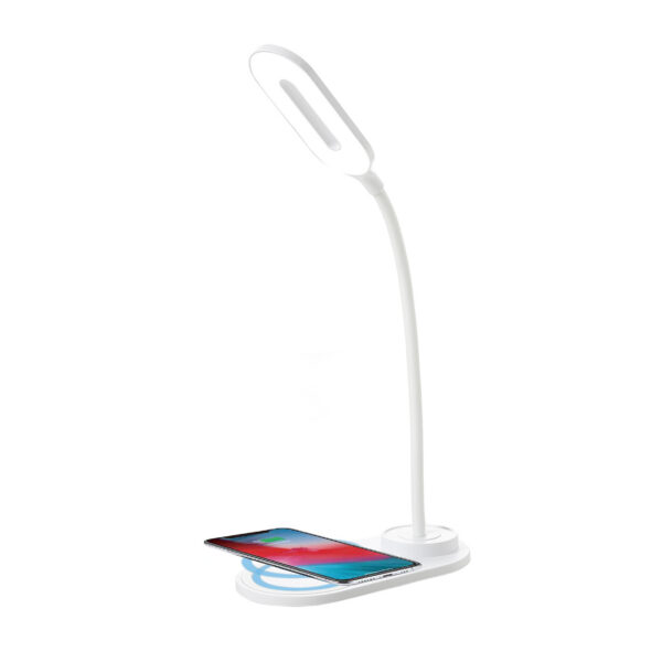 Lampa LED de birou Home DK-H12, Incarcator wireless, 3 moduri, control touch, USB-C, 6W - imagine 1