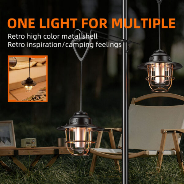 Lampa LED Superfire T57, 320lm, acumulator 2000mAh, incarcare USB-C, lumina rosie, 7 moduri de iluminare - imagine 6
