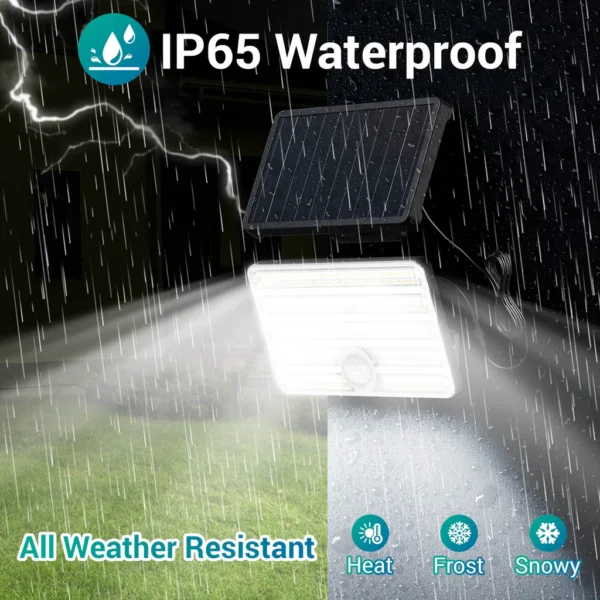 Lampa solara de perete Ustellar LED UT88269, 2500lm, Telecomanda,  3 moduri, senzor de miscare - imagine 5