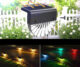 Set 2 lampi solare LED Rovo CD916, 2 moduri, lumina alb-cald, multicoloara - imagine 2