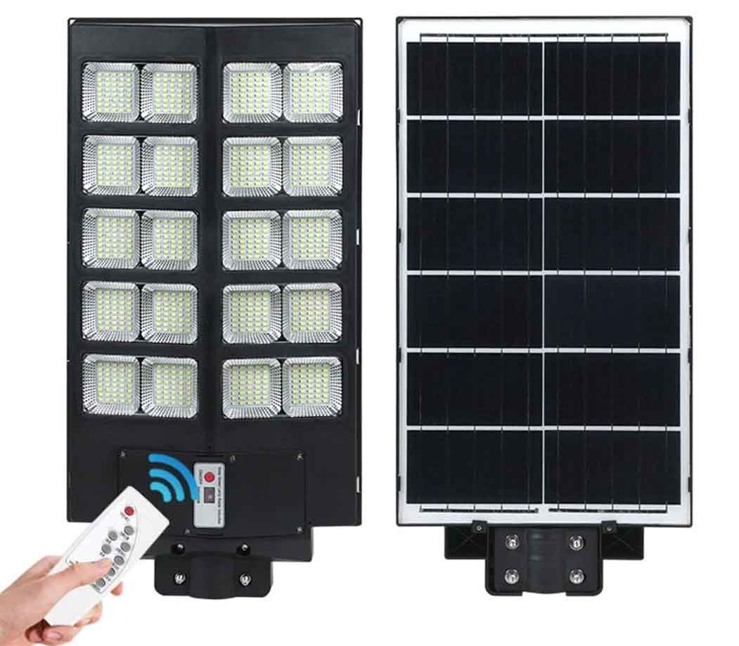 Lampa solara stradala LED Solary 600W cu Telecomanda si Senzor de Miscare, 120 lm/W, 180 mp