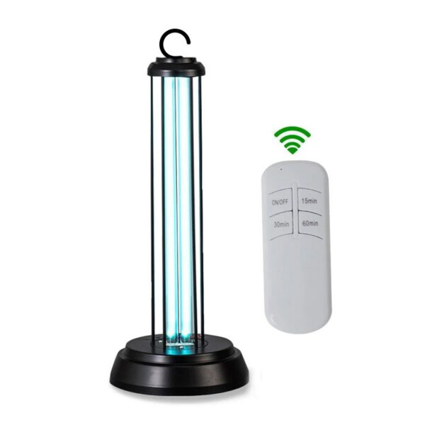 Lampa germicida UV-C cu ozon, telecomanda, timer, functie delay, cadru metalic, 36W - imagine 1