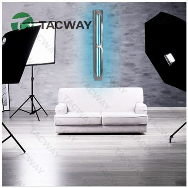 Lampa UV-C germicida, 150W, cu ozon, telecomanda, fixare perete, uz profesional - imagine 3
