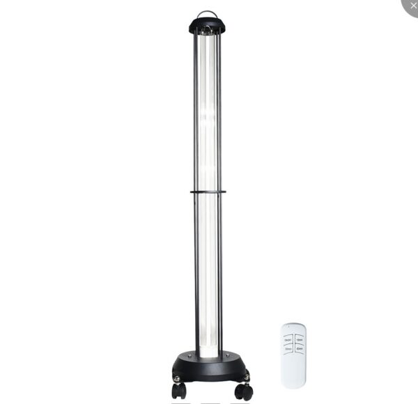Lampa UV-C germicida cu telecomanda, timer, functie delay, cadru metalic, 150W - 200 mp - imagine 2