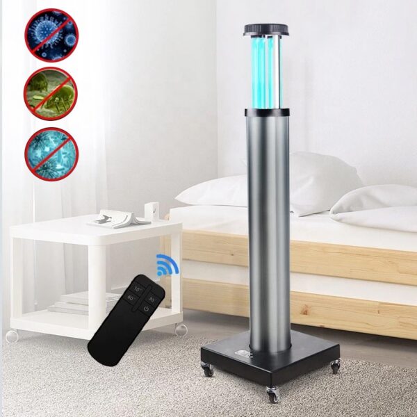 Lampa UV-C automata fara ozon, tub telescopic, telecomanda, timer, senzor miscare, 200W - imagine 7