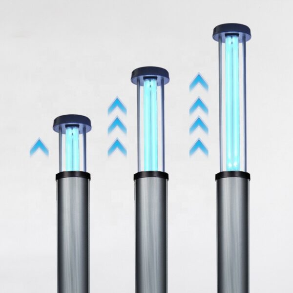Lampa UV-C automata fara ozon, tub telescopic, telecomanda, timer, senzor miscare, 200W - imagine 5