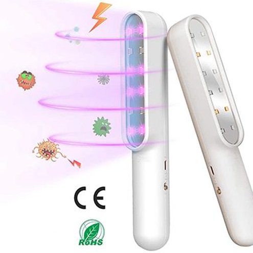 Lampa germicida portabila UV-C Multi LED, PurpleGlow 7W, New Generation, cu acumulator 1 lampa uvc germicida portabila 7w 19 1