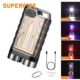 Lanterna de buzunar tip breloc Superfire EM01, 800lm, 500mAh, USB C, lumina de urgenta - imagine 2