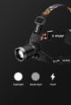 Lanterna LED pentru cap Superfire HL53, Zoom, 180lm, 400m, 2 2000mAh, incarcare USB - imagine 4