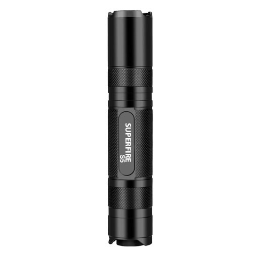 lanterna-led-superfire-s5-220lm-300m-incarcare-usb-negru-659072.jpg Lanterna LED Superfire S5, 220lm, 300m, incarcare USB, Negru - imagine 1