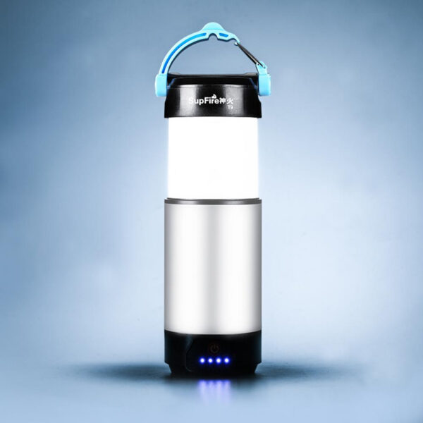 Lanterna LED SupFire T9, Pentru Camping, 800 lm, incarcare USB, PowerBank - imagine 2
