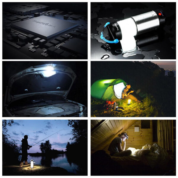 Lanterna LED SupFire T9, Pentru Camping, 800 lm, incarcare USB, PowerBank - imagine 3