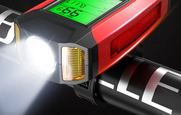 Lanterna pentru bicicleta 4 in 1 Superfire BM01, 300 lumeni, afisare viteza, km, temperatura, display cu afisaj, 5 functii, - imagine 7