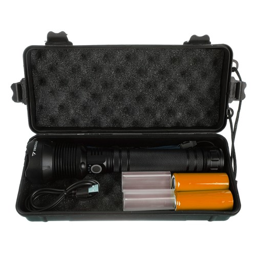 Lanterna profesionala P70, 4500 lumeni, 3 moduri de iluminare, LED puternic, reincarcabila USB