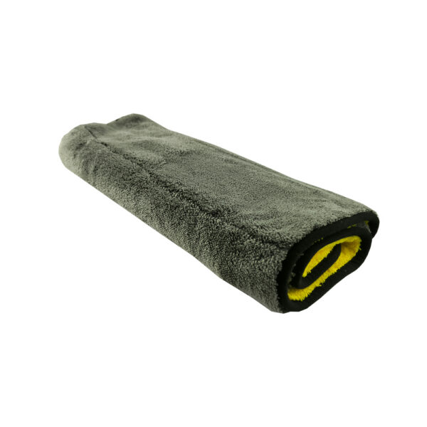 Laveta profesionala Carguard, microfibra, 50 x 70 cm, galben-gri, 1600 g/m² - imagine 2