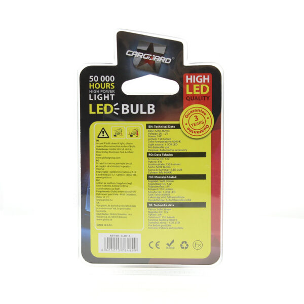 LED sofit pentru plafoniera si numar de inmatriculare Carguard CLD018, 36 mm, 150 lumeni, 12V, set 2 buc - imagine 4