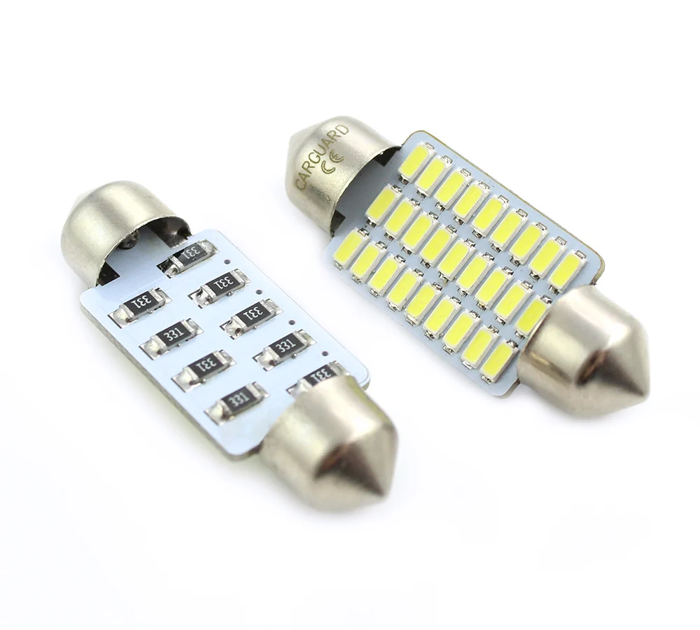 Led Sofit pentru plafoniera si numar de inmatriculare Carguard CLD023, 189 lumeni, 36 mm, 12V, set 2 buc