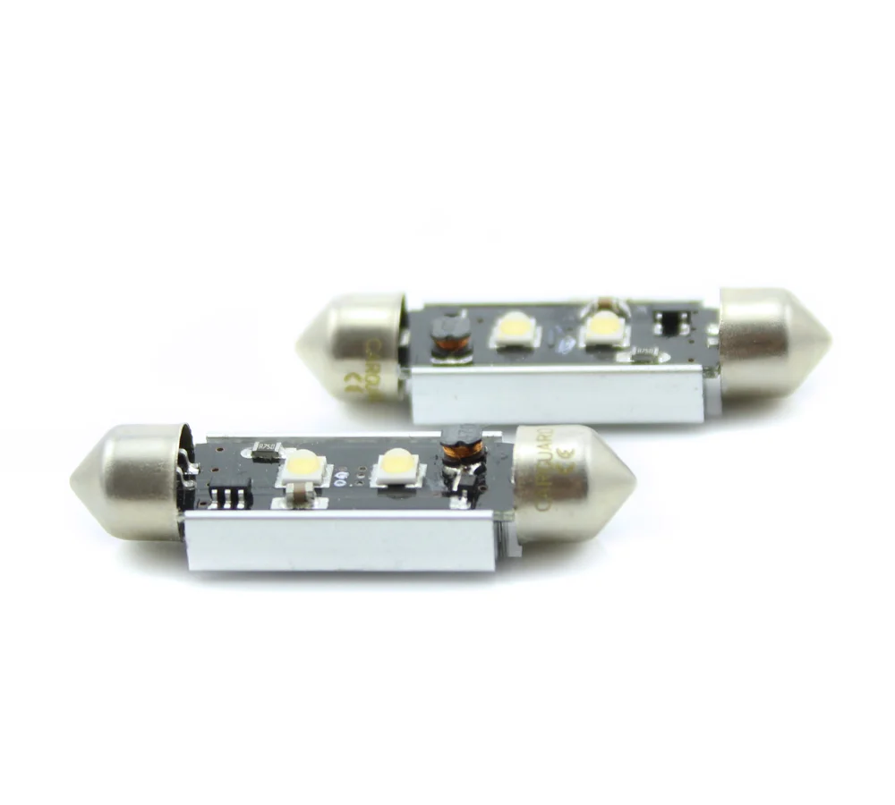 Led sofit pentru plafoniera si numar de inmatriculare Carguard CAN112, Cree Chip, 41 mm, 400 lumeni, 12V, set 2 buc
