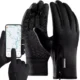 Manusi touchscreen, impermeabil, negru, marimea XL, Trizand - imagine 5